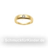 Taufring Kinderschmuck aus Gold 333 Zirkonia 