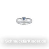 Taufring Kinderschmuck Silber 925 mit Stein blau 