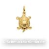 Anh�nger Kinderschmuck aus Gold 333 als Schildkr�te 