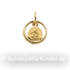 Taufring Kinderschmuck Anh�nger Gold 333 Zirkonia Schutzengel 
