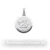 Anh�nger Kinderschmuck aus Silber 925 als Platte mit Engel 
