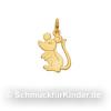 Anh�nger Kinderschmuck aus Gold 333 als Maus 