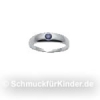 Taufring Kinderschmuck Silber 925 mit Stein blau 