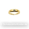 Taufring Kinderschmuck aus Gold 585 Safir 