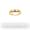 Taufring Kinderschmuck aus Gold 585 Rubin 
