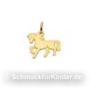 Anh�nger Kinderschmuck aus Gold 333 als Pferd 