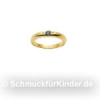 Taufring Kinderschmuck aus Gold 585 Safir 