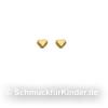 Ohrstecker Kinderschmuck aus Gold 333 als Herz 