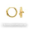 Creolen Kinderschmuck aus Gold 333 mit Pferd 