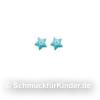 Ohrstecker Kinderschmuck aus Silber 925 Stern blau 