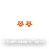 Ohrstecker Kinderschmuck aus Silber 925 Blume orange 