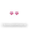 Ohrstecker Kinderschmuck aus Silber 925 Blume pink 