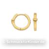 Creolen Kinderschmuck aus Gold 333 mit Herz 