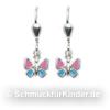 Ohrh�nger Kinderschmuck aus Silber 925 als Schmetterling 
