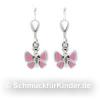 Ohrh�nger Kinderschmuck aus Silber 925 als Schmetterling 