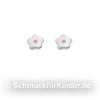 Ohrstecker Kinderschmuck aus Silber 925 Blume Zirkonia 