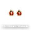 Ohrstecker Kinderschmuck aus Gold 333 als Marienk�fer 