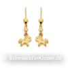 Ohrh�nger Kinderschmuck aus Gold 333 als Pferd 