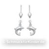 Ohrh�nger Kinderschmuck aus Silber 925 als Delfin 