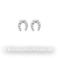 Ohrstecker Kinderschmuck aus Silber 925 Hufeisen