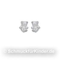 Ohrstecker Kinderschmuck aus Silber 925 Teddybär