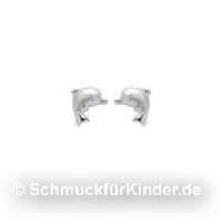 Ohrstecker Kinderschmuck aus Silber 925 delphin