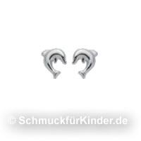 Ohrstecker Kinderschmuck aus Silber 925 delphin